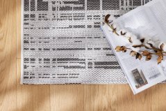 Kusový koberec Šnúrkový AR Adana Fuzzy Sivý