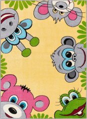 Kusový koberec Agnella Funky Top Tig Medový