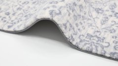 Kusový koberec Agnella Agnus Claudine Svetlomodrý (s lemom)