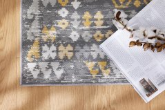 Kusový koberec dwustronny AR Echo Aztec Sivý