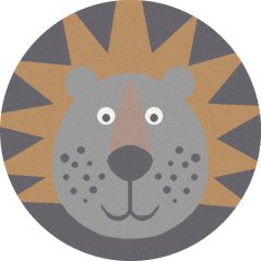 Kusový koberec FD Soft Leon Zlatý/Zlatý (kruhový)