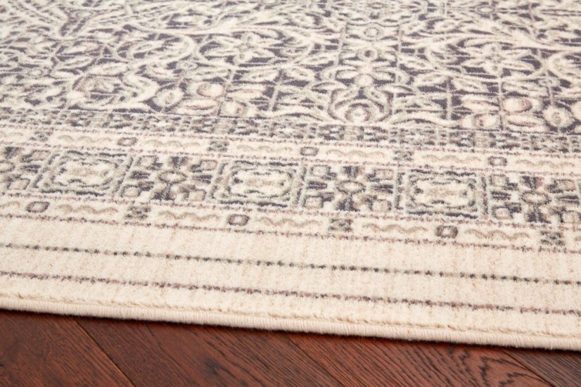 Kusový koberec Agnella Isfahan Sonkari Antracitovýowy