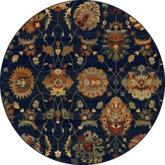 Kusový koberec Dywilan Superior Latica Navy (kruhový)