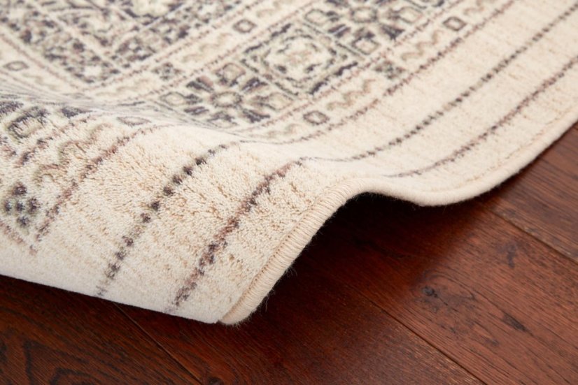 Kusový koberec Agnella Isfahan Sonkari Antracitovýowy