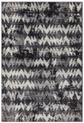 Kusový koberec Nova NV28 Chevron Čierny