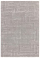 Kusový koberec Maze Strieborný