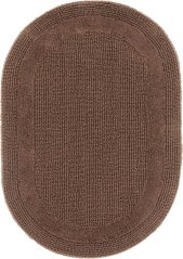 Kúpeľňový koberček Keno Elips Sépiový B03