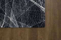 Kusový koberec Agnella Opal Fractals Čierny (s lemom)