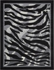 Kusový koberec Cheap 6601C Čierny