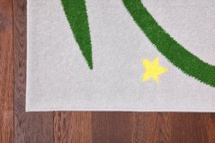 Kusový koberec Agnella Funky Top Owl Sivý