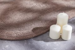 Kúpeľňový koberček Javo Cotton Sépiový (oválny)
