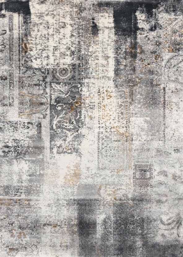 Kusový koberec Agnella Lush Sewing Popolavý (s lemom)