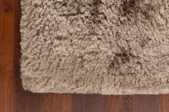 Kusový koberec Plush Shaggy Taupe (šedohnedý)