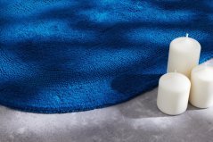 Kúpeľňový koberček Javo Cotton Tmavý tyrkysový (oválny)