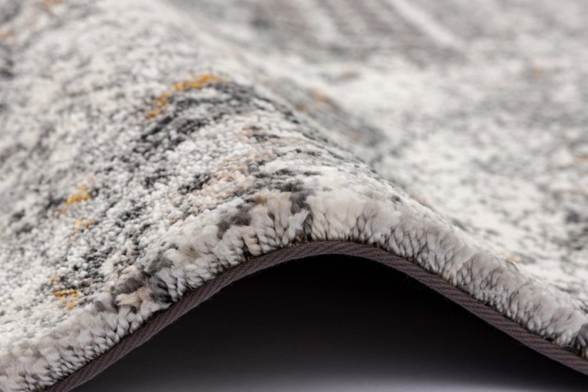Kusový koberec Agnella Lush Sewing Popolavý (s lemom)