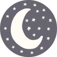 Kusový koberec Agnella Soft Noc Granite/Granit (kruhový)