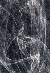 Kusový koberec Agnella Opal Fractals Čierny (s lemom)