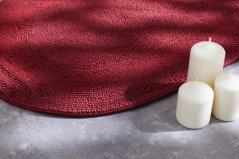 Kúpeľňový koberček Javo Cotton Bordový (oválny)