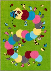 Kusový koberec Agnella Funky Top Iwo Zelený