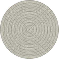 Kusový koberec Agnella Noble Tino Sivý (kruhový) (s lemom)