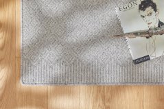 Kusový koberec Agnella Noble Wito Jasny Sivý