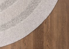 Kusový koberec Agnella Noble Oblos Jasny Sivý (oválny) (s lemom)