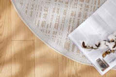 Kusový koberec Šnúrkový AR Adana Fuzzy Béžový (kruhový)