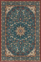 Kusový koberec Agnella Calisia Damore Smaragdový (s lemom)