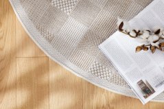 Kusový koberec Šnúrkový AR Adana Grade Sivý (kruhový)